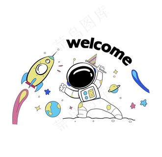 卡通太空人图片
