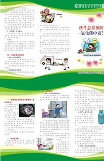 一氧化碳中毒三折页图片