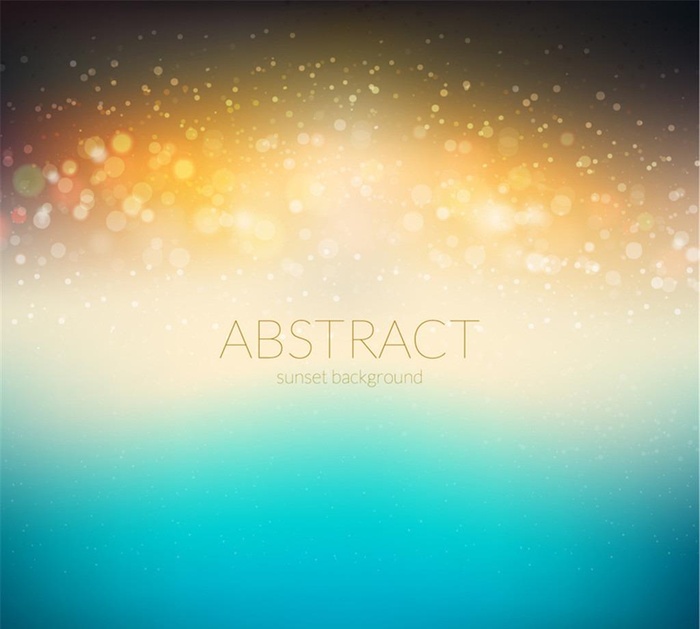 梦幻黄昏光晕背景矢量素材图片