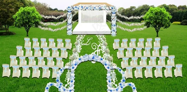 草坪婚礼效果图图片