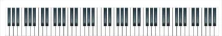 标准钢琴键盘图片