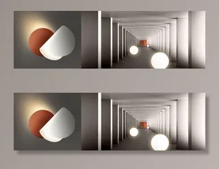 抽象立体空间几何装饰画图片