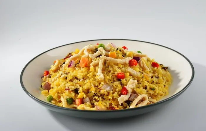 咸菜瘦肉炒饭图片