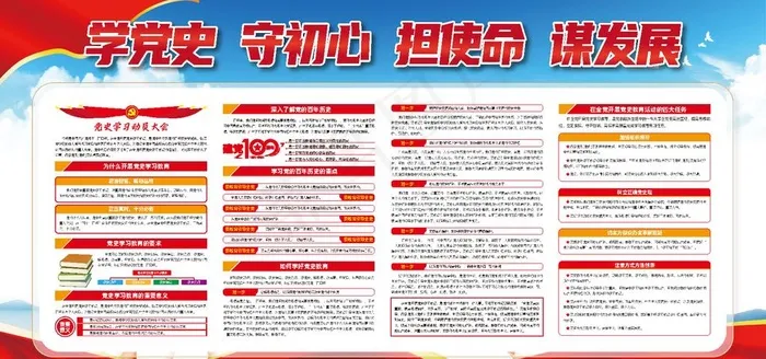 学党史图片ai矢量模版下载