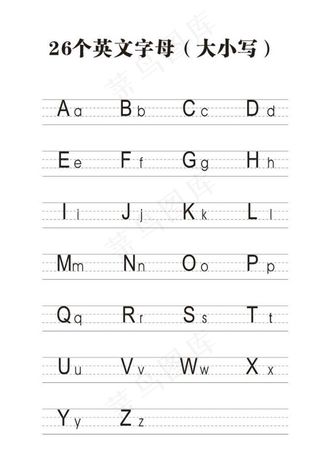26个英文字母图片