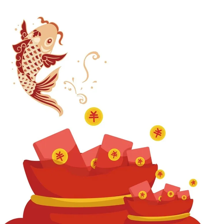 锦鲤图片ai矢量模版下载