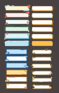 矢量卡通边框标题框文本框通知框图片