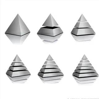 金字塔矢量素材图片