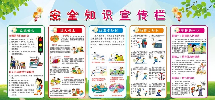 安全知识宣传栏图片cdr矢量模版下载