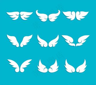 翅膀矢量素材图片