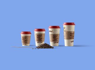 外带咖啡杯样机模板图片