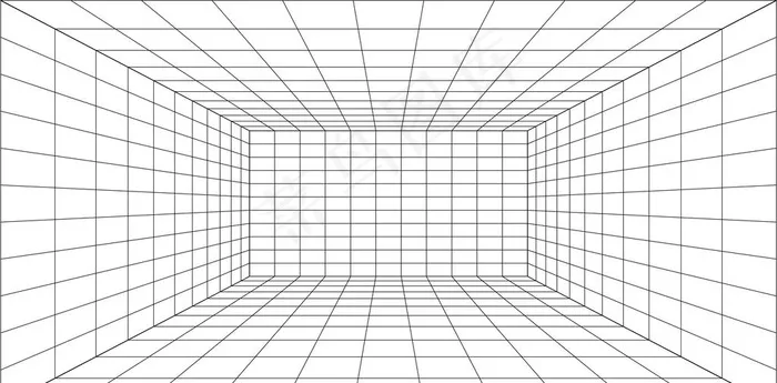 空间透视网格线图片ai矢量模版下载