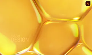 黄色液滴琥珀背景图片