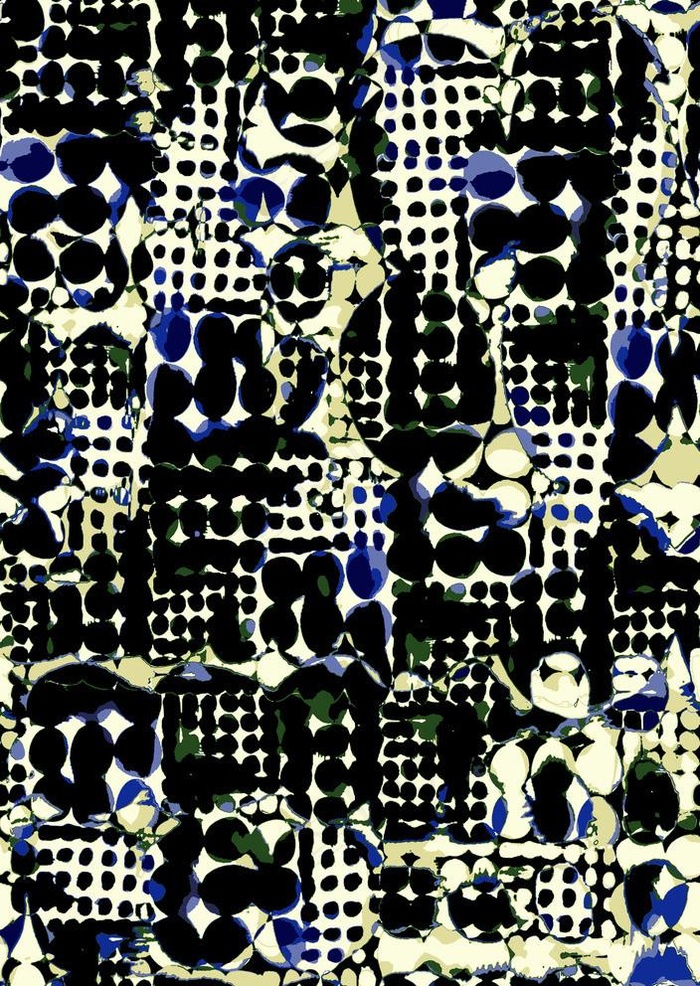 黑色抽象圆点图片