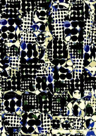 黑色抽象圆点图片