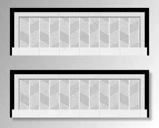 白色镂空门头图片