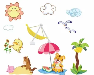 海洋卡通小人物图片