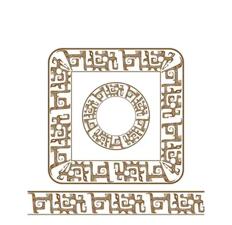 复古无缝饕餮纹图片