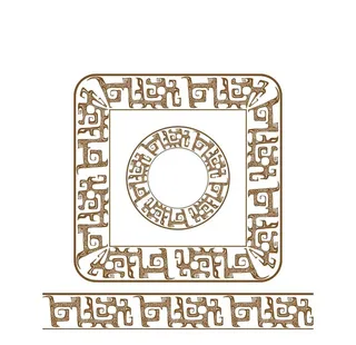 复古无缝饕餮纹图片