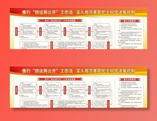四议两公开展板图片