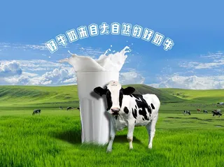 牛奶海报图片