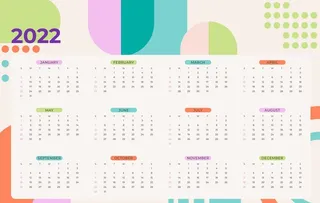 2022矢量日历图片