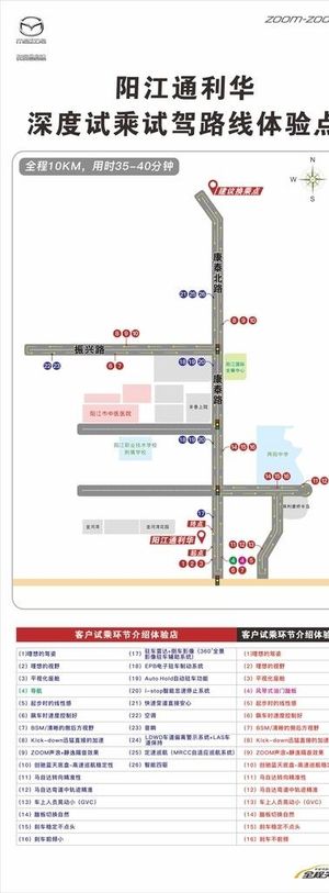 汽车4S点试驾线路图图片
