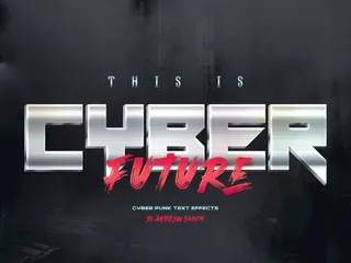 赛博朋克字体图片