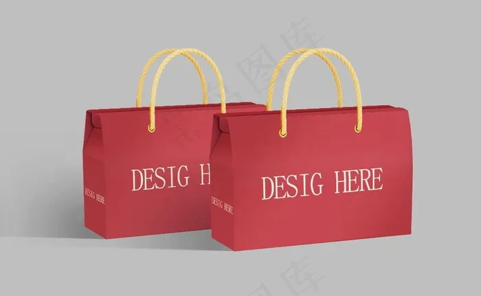 手提礼盒样机图片(1200x777)psd模版下载