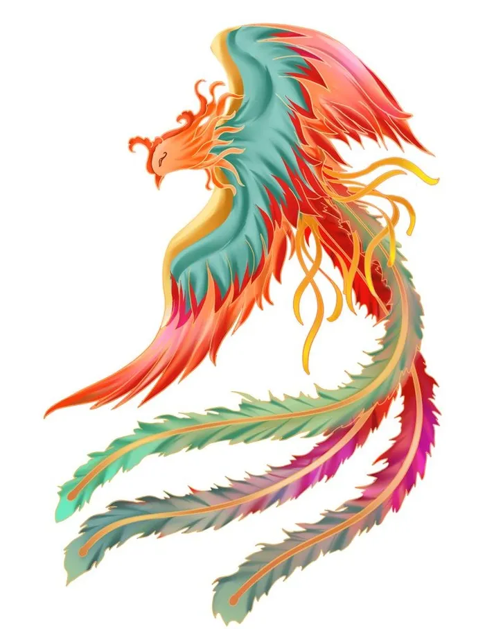 凤凰素材图片(3072x4107)psd模版下载
