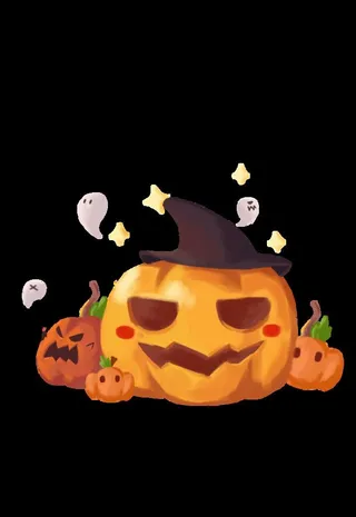 万圣节南瓜头元素素材图片