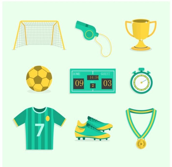 9款绿色足球图片