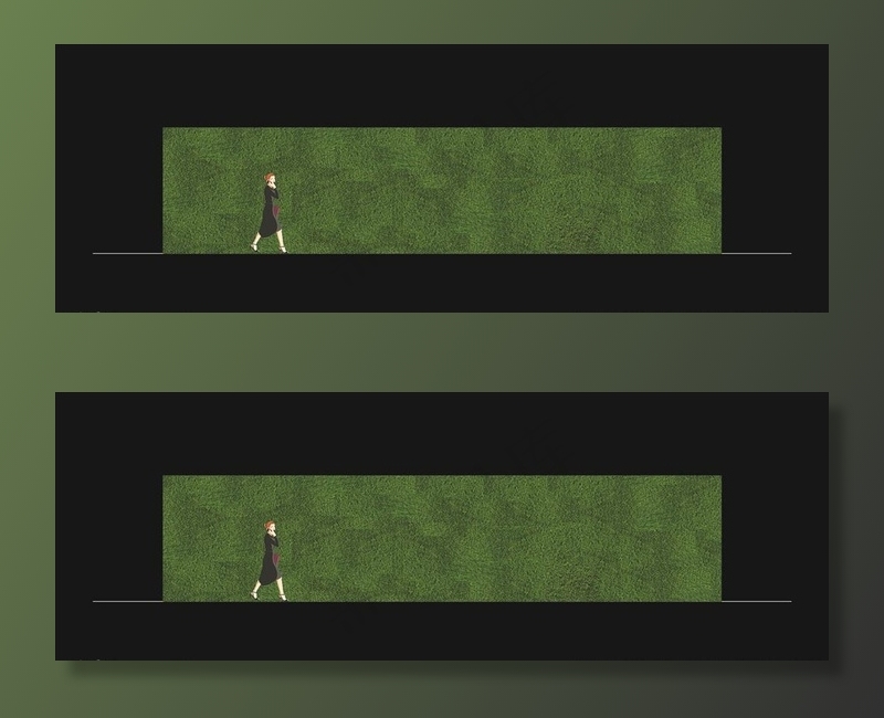 高端地产围挡 绿色围挡 草皮图片