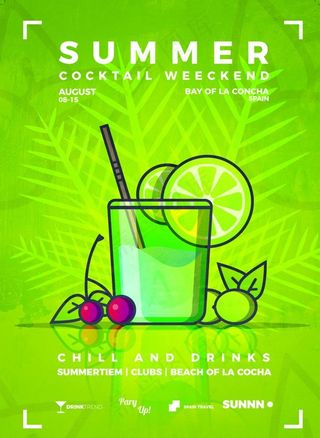 水吧饮品海报图片