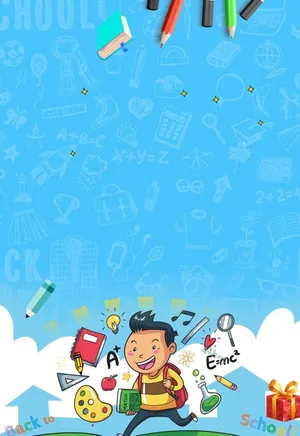 蓝色卡通背景图片
