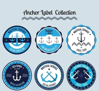 圆形航海标签图片