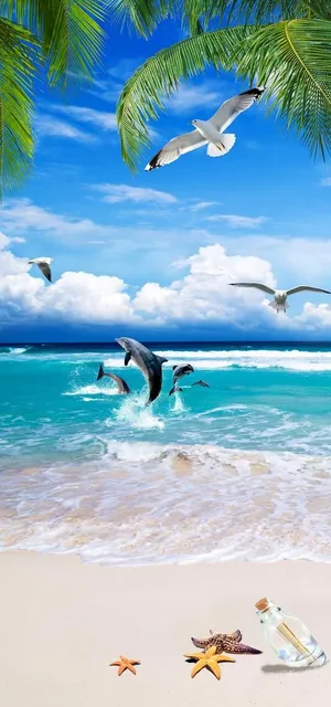海边风景意境装饰画图片 海边风景意境装饰画图片