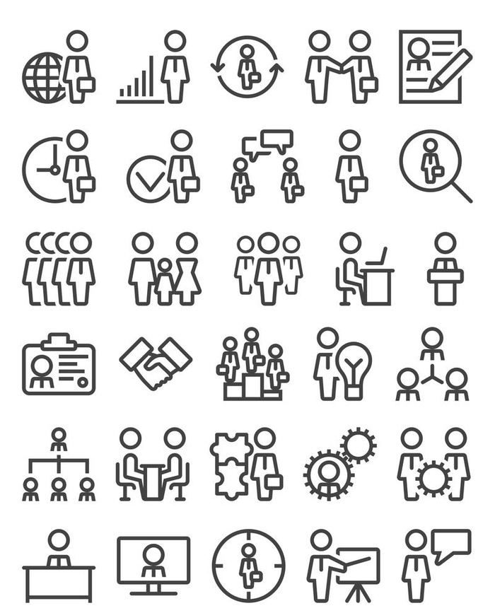 人形图标图片(2000x2556)psd模版下载