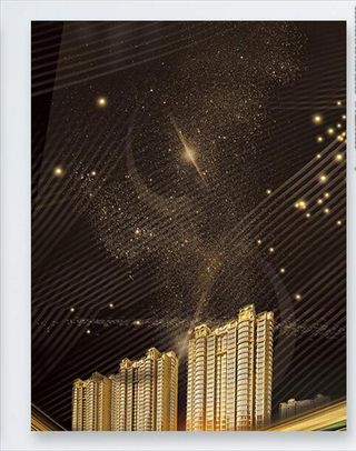 黑色金色建筑背景图片