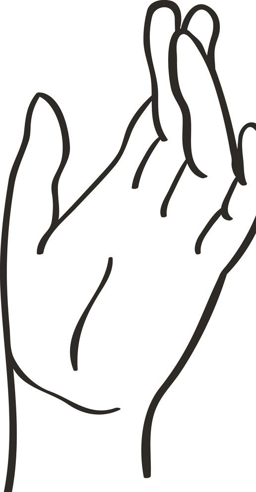 线描手图片ai矢量模版下载