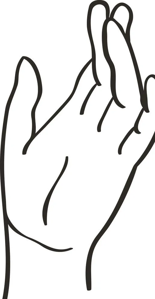 线描手图片ai矢量模版下载