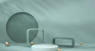 粉色台子简约舞台背景简约展台图片