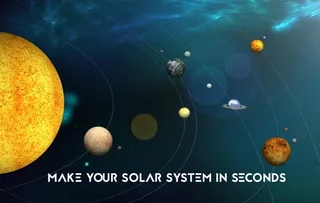 太阳系中行星分布图图片