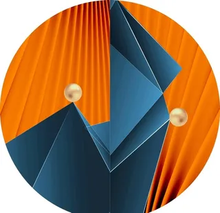 抽象几何图形圆形装饰画图片