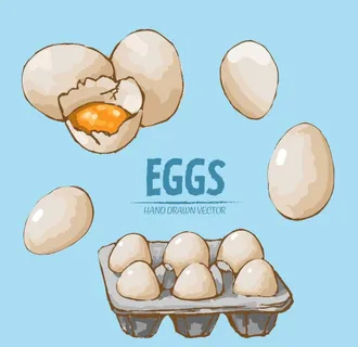 手绘鸡蛋图片