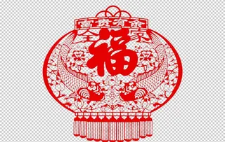 福字剪纸图片