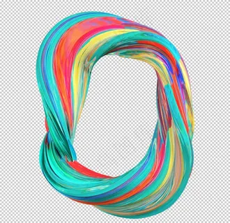 彩色颜料字母图片