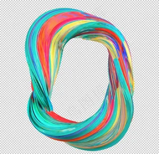 彩色颜料字母图片