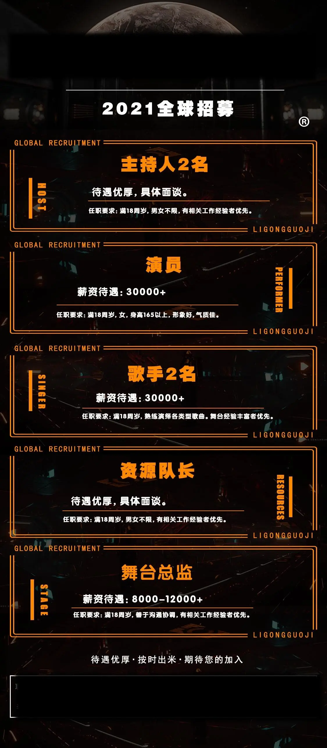 酒吧招聘海报图片(1125x2573)psd模版下载