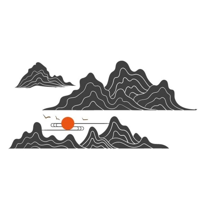 山图片ai矢量模版下载